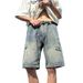 Men's Clothing Summer Harajuku Style Ins Casual Handsome Version Loose Wide Leg Five Point Pants_viptrois.com