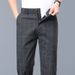 Men's Clothing Pants Men Summer Thin Casual Pants Stretch Trousers Men's Style Trend Elastic Waist Stretch Trousers Plaid Pants_viptrois.com