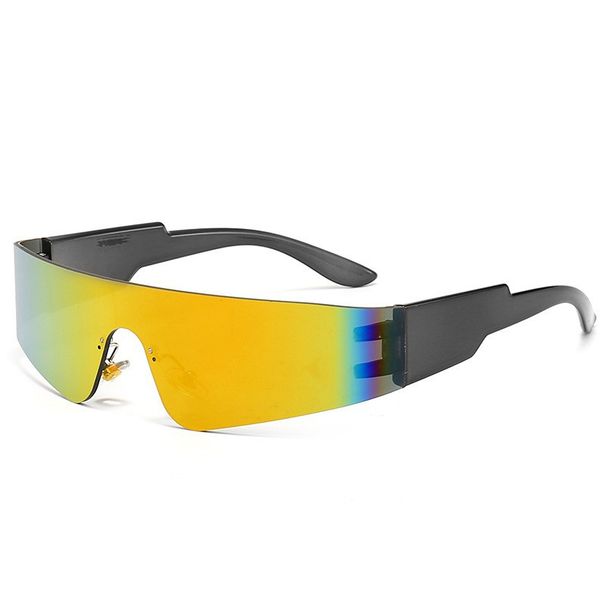 New Punk Style Ins Outdoor Cycling One-piece Sunglasses With Personality, Fashion, And Futuristic Feel_viptrois.com
