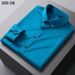 Men's Stretch Dress Shirt With Rhinestone Buttons – Wrinkle-Resistant, Slim Fit, Business Casual & Korean-Inspired Style_viptrois.com