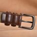 Unisex Men's leather belt Business men's leather casual pin buckle belt_viptrois.com