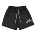 Men's clothing Mesh shorts Loose summer men's thin ice silk quick drying quarter pants_viptrois.com