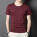 Men's Clothing Shirts And Clothing Short Sleeved T Shirts Slim Fit Thin 140g Polyester Solid Color Bottoming Shirt_viptrois.com
