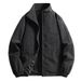 Men's Lightweight Waterproof Jacket, Plus Size Stand Collar Windbreaker, Slim Fit Casual Spring Autumn Coat With Zipper Pockets_viptrois.com