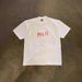 Heavyweight Pure Cotton Oversized T-Shirt Dark Style Printed Loose Short Sleeved Top for Couples High Street Style 250g_viptrois.com