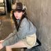 Artistic Puppy Patchwork Octagonal Women In Autumn Winter, Casual And Personalized Beret For Showing Off Face, Small_viptrois.com