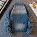 Trendy Men's Long Sleeved Loose Casual Spring Denim Jacket With Collar, Workwear Jacket, Light Blue Top, High-End_viptrois.com