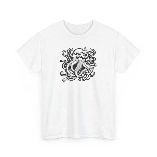 SixEyed Kraken Cryptozoology T-Shirt Mens Womens Tees Top | Cryptid Hunter Tee | Kraken Shirt_viptrois.com