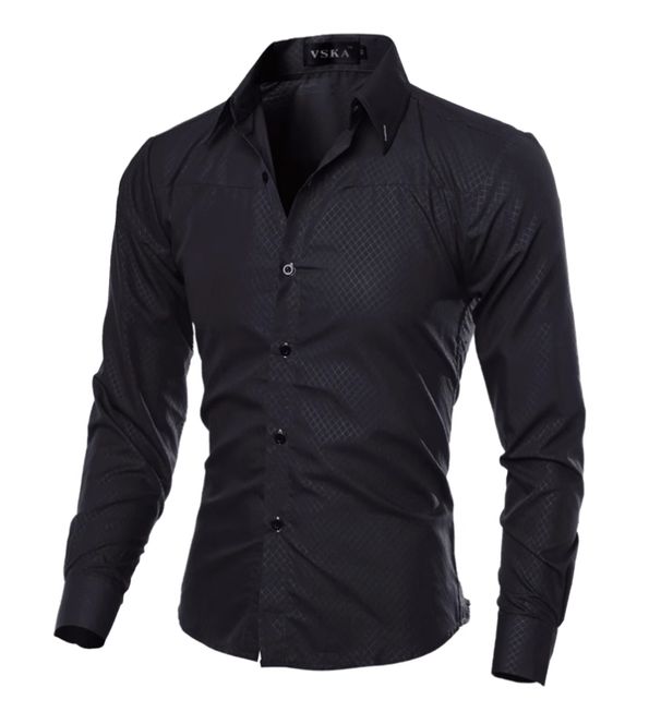 Man's Clothing Men's Shirt M-XXXXXL Men's Long Sleeve Shirt_viptrois.com