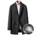 Men's Clothing lining thickened double sided wool coat men's cashmere wool coat mid length wool double sided wool coat_viptrois.com