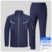 High Visibility Zippered Workwear Set For Men - Durable Polyester Safety Uniform With Reflective Strips, Moisture-Wicking & Breathable_viptrois.com