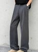 Men's Clothing Men's Casual Flared Trousers, Stylish Drape, New Spring And Autumn Style, Versatile Straight Leg Suit Trousers._viptrois.com