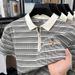 Men's Half Zip Polo Shirt, Breathable Stretch Short Sleeve Top With Pony Embroidery, Wrinkle-Resistant Casual Shirt For Daily Wear_viptrois.com