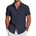 Men's Hawaiian Short Sleeve Shirt 3D Digital Print Vacation Casual Button Down Shirt With Lapel_viptrois.com
