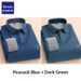Romon Autumn Winter Men's New Wool Silk Two-Piece Knitted Sweater Fleece Lined Thickened Warm Long Sleeve Striped_viptrois.com