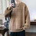 Casual sweater men's student autumn and winter handsome loose and versatile trend knitted sweater_viptrois.com