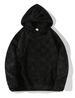 Men's Winter Fleece Hoodie & Pants Set – Plaid Two-Sided Flannel Lounge Outfit (Black/Gray/White, S-XXXL)_viptrois.com
