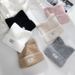 Hairline for women autumn and winter 2023 new knitted big head circumference cat ear pile furry cold hat_viptrois.com