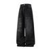 Men's Clothing Fashion Brand Ink Splashed Design Ripped Jeans For Men Autumn Style American Retro Washed Straight Leg Pants Silhouette Long Trousers_viptrois.com