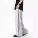 Men's Clothing Casual Trousers Branch Embroidery Design Straight Drape Youth Trousers_viptrois.com