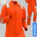 Premium Cotton Blend Flame-Resistant Coverall With Reflective Strips & Anti-Static Protection - High Visibility Workwear For Industrial Safety_viptrois.com