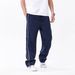 Men's Striped Relaxed Fit Straight Leg Pants - Breathable Polyester Casual Trousers With Drawstring Waist - Retro Streetwear For Urban Style_viptrois.com