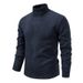 Men's Clothing Sweater Fleece Lined And Thickened High Neck Sweater Winter Warm Knit Pullover Ribbed Hem Thickened Fleece Lined Casual Tops For Dad_viptrois.com