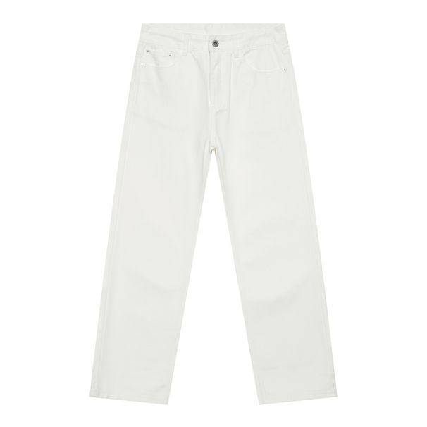 Men's Clothing Multi Color Straight Washed Jeans For Men Loose Straight Wide Leg Versatile Casual Trousers_viptrois.com
