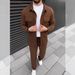 Men's Clothing Men's Corduroy Casual Long Sleeved Trousers Jacket Two Piece Suit Spring And Autumn_viptrois.com