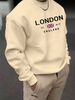 Men's Loose Casual Fashion London England Pattern Printed Round Neck Long Sleeved Sportswear For Autumn And Winter_viptrois.com