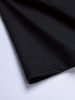 Maglietta Uomo Nera 180g Cotone Puro Girocollo Stampa Frase Traspirante Outdoor Vestibilità Regolare Estiva_viptrois.com