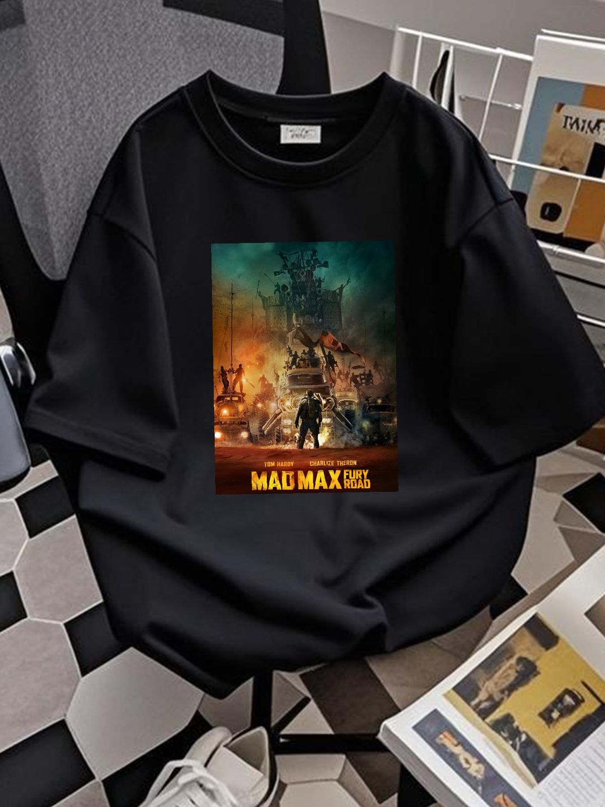 Mad Max Fury Road 2015 T Shirt Popular Action Adventure Sci Fi Movie With Tom Hardy Charlize Theron Nicholas Hoult GenXT4Me Soft Versatile_viptrois.com