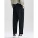 Men's Gray Casual Pants Loose Straight Leg Wide Leg Sports Style Trendy Spring Autumn Versatile Men's Bottoms_viptrois.com