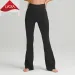 Lycra fabric High Waist Flared Thin Yoga Pants Naked Feel Women Elastic Workout Gym Running Sportwear_viptrois.com