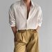 Striped Long Sleeved Shirt Men's Spring And Summer Light Mature Style Casual Non Iron Blue Light Sun Protection Shirt_viptrois.com