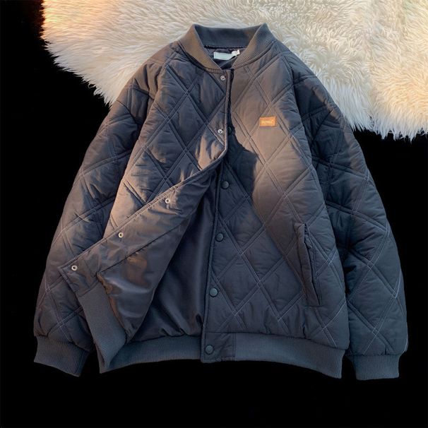 2025 Lamb Wool Men's Winter Trend, Loose Casual Bread Jac, With Added Velvet And Thickened Ulation, Corduroy Cotton_viptrois.com