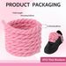 Shoelaces One Three Strand Rope Shoelaces Thick Round Black Warrior Black Beige 7mm Shoelace Rope_viptrois.com