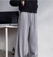 Men's High-Waisted Fleece Jogger Pants – Oversized Streetwear Sweatpants With Drawstring & Drop Hem (M-3XL)_viptrois.com