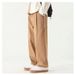 Spring New Solid Color Simple Wide-leg Workwear Straight-leg Casual Pants, Men's Loose And Versatile Long Pants_viptrois.com