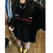 Street Letter Print Pure Cotton Inner Wear Screw Neck Long Sleeve T-Shirt Men Autumn American Style Trendy Casual Loose_viptrois.com
