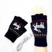 Heating Gloves USB electric half-finger gloves female winter autumn winter students riding wool cute sweet bare fingers_viptrois.com
