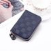 Wallet Plaid Card Bag Men's Large Capacity Id Card Card Collection Card Holder Sleeve Women's Zipper Coin Purse_viptrois.com