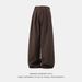 Men's Clothing Smooth Drape Pleated Trousers For Men Autumn Style Loose Straight Trousers Japanese Retro Trendy Casual Pants_viptrois.com
