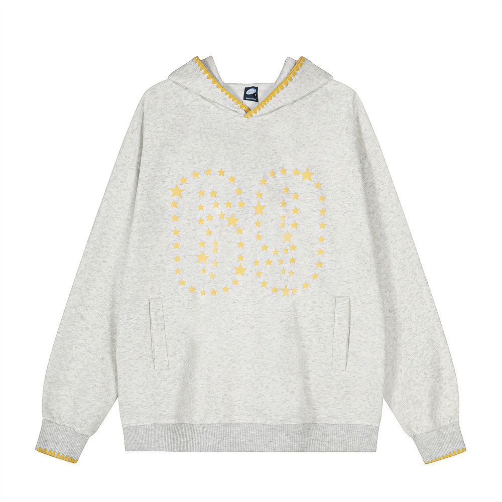 69 Number Printed Hoodie Loose Street Men's Vibe American Style Color Block Stitching Long Sleeve Casual Sweatshirt_viptrois.com