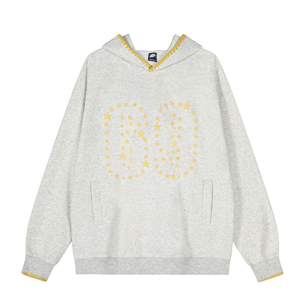69 Number Printed Hoodie Loose Street Men's Vibe American Style Color Block Stitching Long Sleeve Casual Sweatshirt_viptrois.com