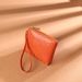 Women's Solid Color Pu Leather Zipper Coin Purses_viptrois.com