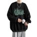 Pure Pure Round Neck Sweatshirt For Men, Autumn And Winter Fleece, American Style Oversize, Trendy Brand, Loose Fit, Hoodless,_viptrois.com