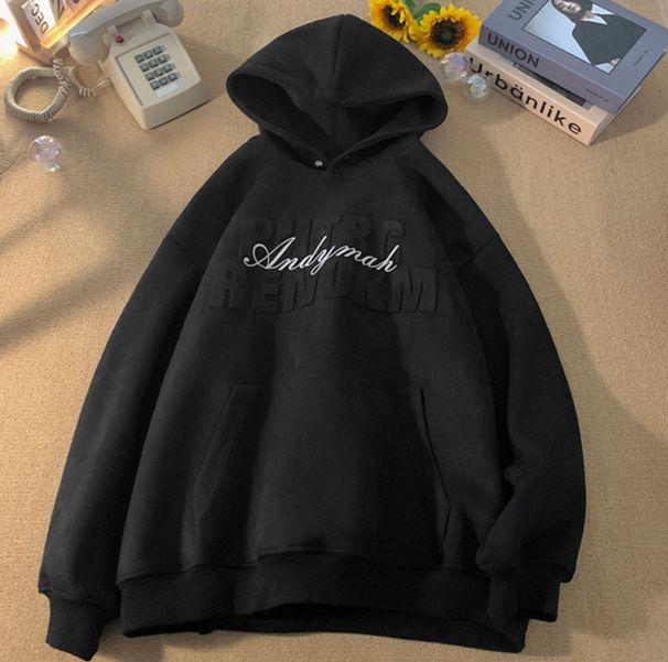 Suede-Fleece Hooded Pullover – Heavyweight Distressed V-Neck Streetwear Jacket (M-3XL, Retro Fit)_viptrois.com
