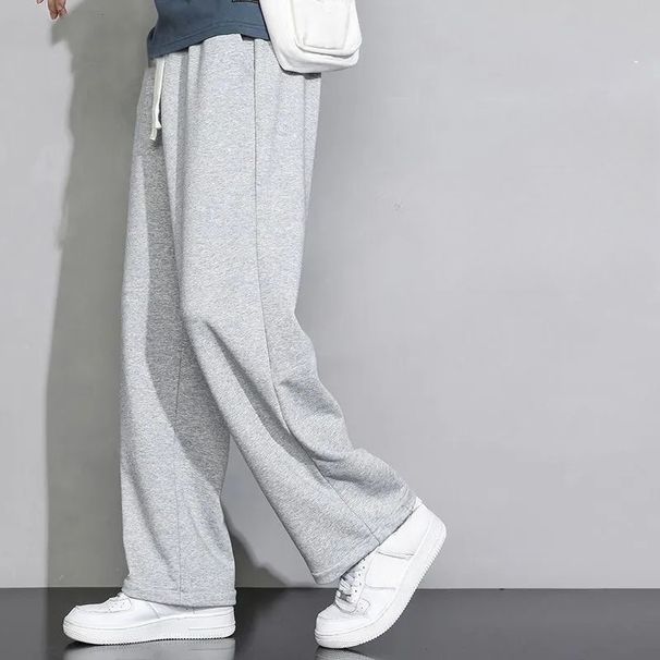 Men’s Stretch Jogger Pants – High-Elasticity Polyester Lounge Pants With Relaxed Fit (S-3XL) – Straight-Leg Sweatpants For Casual & Streetwear_viptrois.com