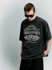Men's Clothing Light Luxury T Shirt Short Sleeve Minimalist Vintage Bow Leaf Letter Graphic Printing Round Neck T-Shirts_viptrois.com